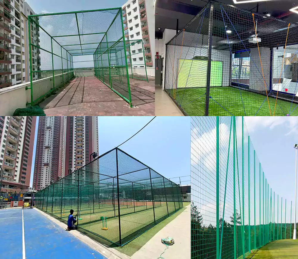 we are you providing sports nets service includes Cricket Practice Nets, Sports Ball Stop Nets, Football  Stop Netting, Terrace Cricket Nets in Chennai